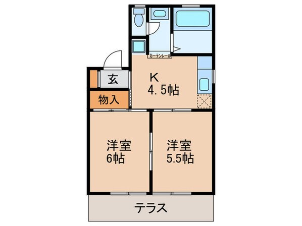 大谷口コーポの物件間取画像